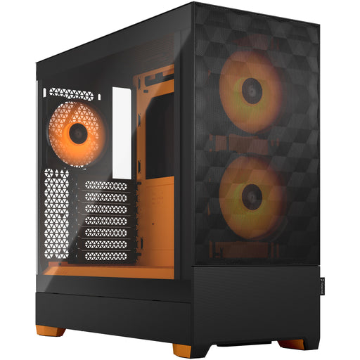 Midi Fractal Design Pop Air RGB Orange Core TG Clear Tint