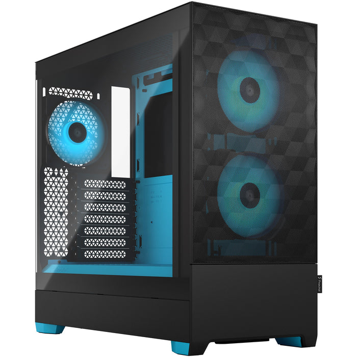 Tower Fractal Design Pop Air RGB Cyan Core TG Clear Tint