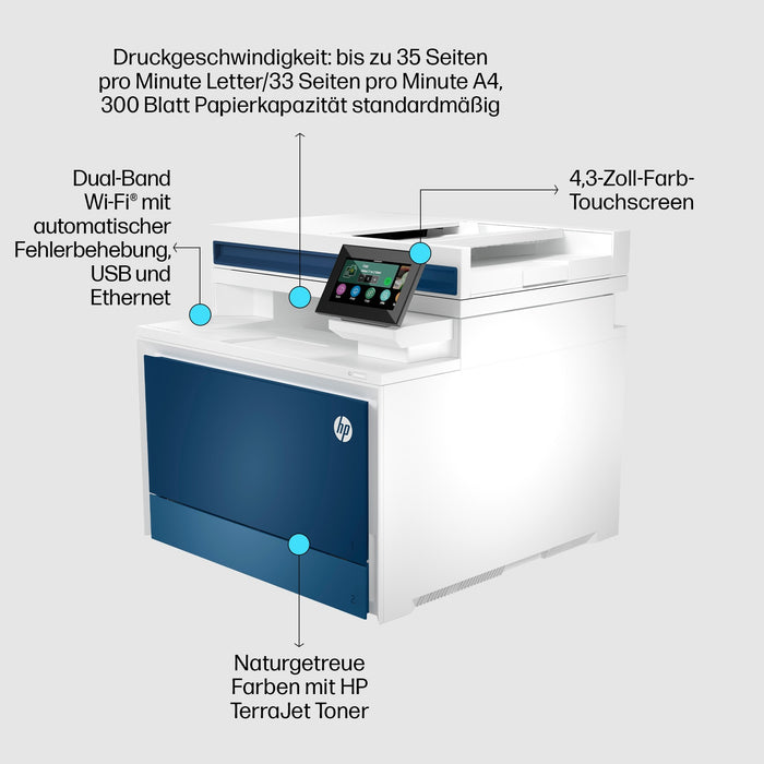 FL HP Color LaserJet Pro MFP 4302fdw Farblaser 4in1 LAN WLAN Duplex