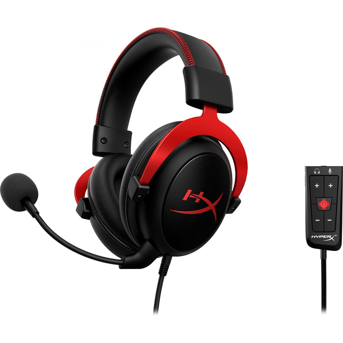 HP HyperX Cloud II Gaming Headset/7.1 Sound/Over-Ear - schwarz/rot