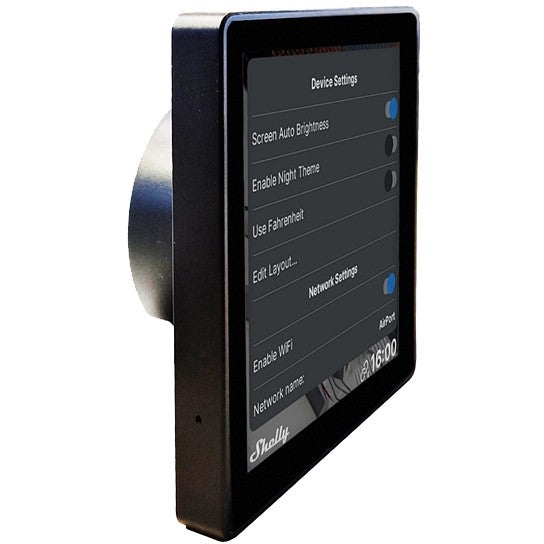 Shelly Accessories "Wall Display" Android WLAN Unterputz schwarz