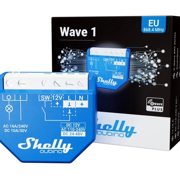 Shelly Relais "Wave 1" max 16A 1 Kanal Unterputz Z-Wave