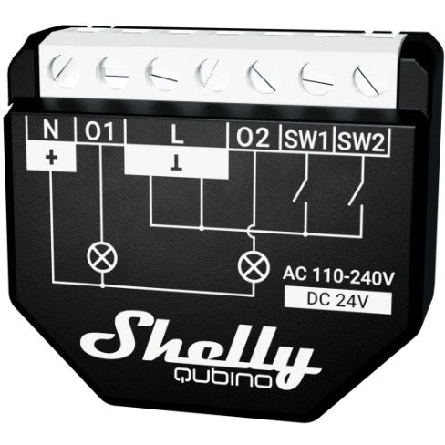 Shelly Relais "Wave 2PM" max. 16A 2 Kanäle Unterputz Messfunktion
