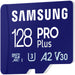 CARD 128GB Samsung PRO Plus microSD UHS-I U3 Full HD 4K UHD