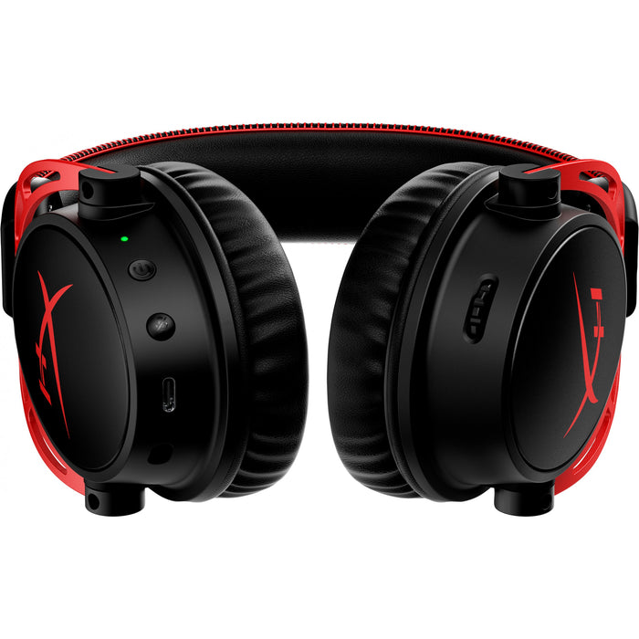 HP HyperX Cloud Alpha Wireless Gaming Headset - Virtual 7.1-Surround/DTS Headphone:X 2.0/Spatial Audio/Over-Ear - schwarz/rot