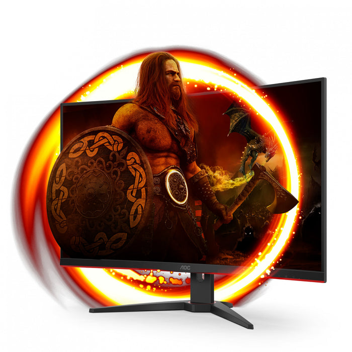 80cm/32" (2560x1440) AOC Gaming CQ32G2SE/BK Curved QHD 165Hz 1ms 2xHDMI DP LS Black/Red