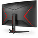 80cm/32" (2560x1440) AOC Gaming CQ32G2SE/BK Curved QHD 165Hz 1ms 2xHDMI DP LS Black/Red