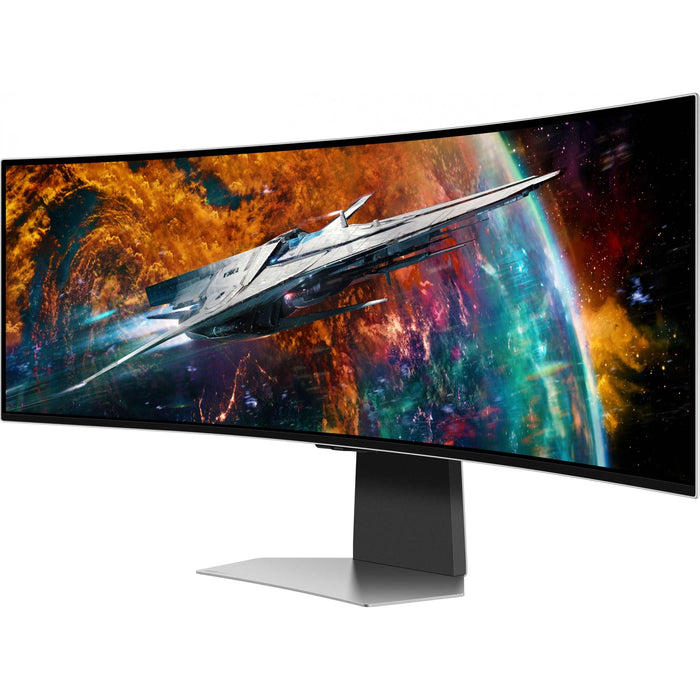 Displays - 124cm/49" (5120x1440) Samsung Odyssey OLED G9 S49CG954SU UWQHD 240Hz Curved 0,03ms 2xUSB-C MiniDP MicroHDMI HDMI LS Silver