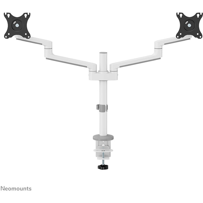 Tischhalterung für 2 Monitore (17"-27") max. 16kg - vollbeweglich - Neomounts Weiß