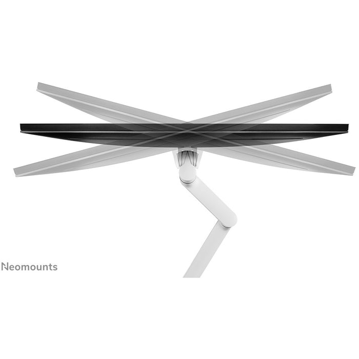 Tischhalterung für 2 Monitore (17"-27") max. 16kg - vollbeweglich - Neomounts Weiß