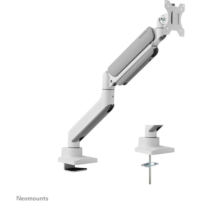 Tischhalterung für Curved-Ultra-Wide-Bildschirme (17"-49") max. 18kg - vollbeweglich- Neomounts Weiß