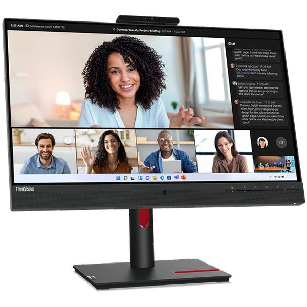 61cm/24" (1920x1080) Lenovo ThinkVision T24mv-30 16:9 FHD IPS 75Hz 4ms HDMI DP USB-C Speaker Black