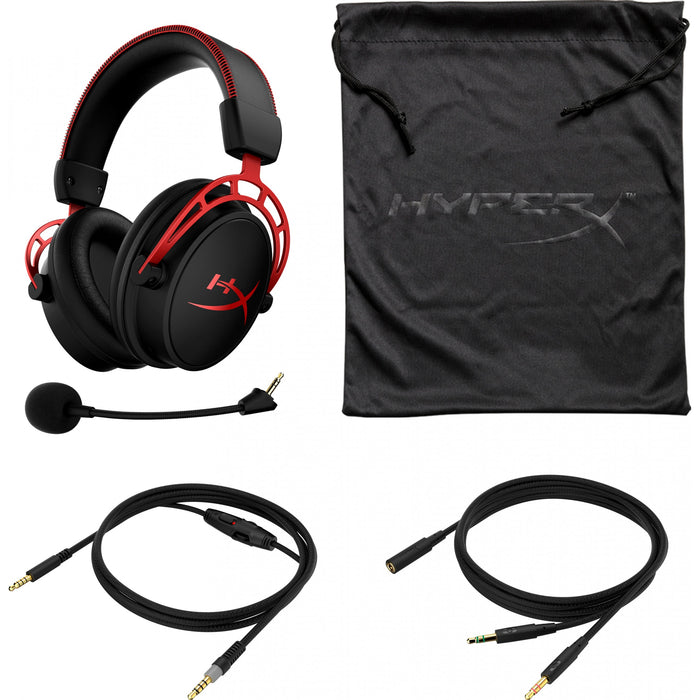 HP HyperX Cloud Alpha Gaming Headset - Over-Ear - schwarz/rot -