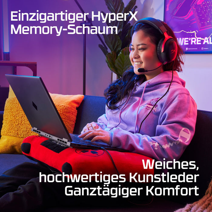 HP HyperX Cloud III Gaming Headset/7.1 Sound/DTS Headphone:X/Spatial Sound/Over-Ear - schwarz/rot