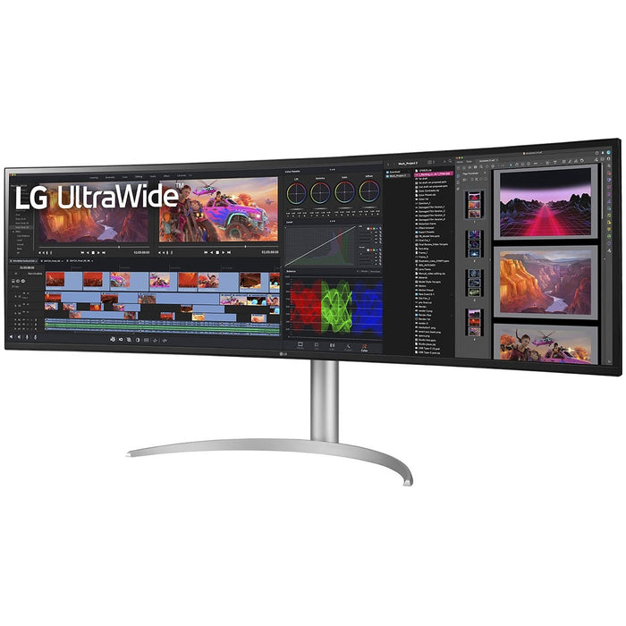 46cm/49" (5120x1440) LG UltraWide 49BQ95C-W 32:9 UWDQHD NanoIPS Curved 5ms 144Hz DisplayHDR400 HDMI DP USB-C Speaker