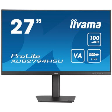 6cm/27" (1920x1080) Iiyama XUB2794HSU-B6 DP HDMI 4ms LS Höhenverstellbar Black