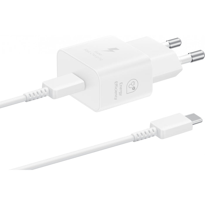 Samsung Schnellladegerät 25W Netzteil ink. Datenkabel USB Type-C white