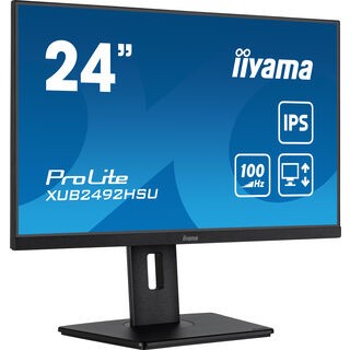 5cm/24" (1920x1080) Iiyama ProLite XUB2492HSU-B6 FHD IPS 100Hz 4ms 16:9 HDMI DP 4xUSB LS Black