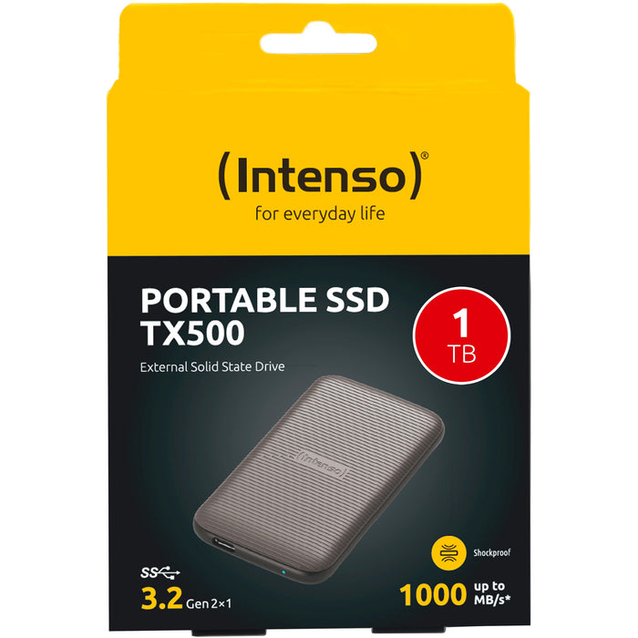 1TB Intenso TX500 Portable USB 3.2 Brown