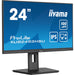 61cm/24" (1920x1080) Iiyama ProLite XUB2493HSU-B6 16:9 FHD IPS 100Hz 1ms HDMI DP Pivot Vesa Speaker Black