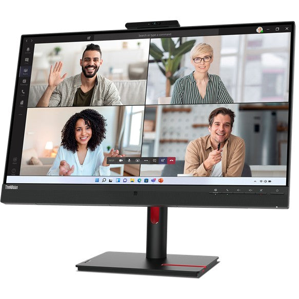 6cm/27" (2560x1440) Lenovo ThinkVision T27hv-30 16:9 QHD IPS 4ms 75Hz HDMI DP USB-C Speaker Pivot Black