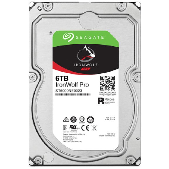 6TB Seagate IronWolf Pro ST6000NT001 7200RPM *Bring-In-Warranty*