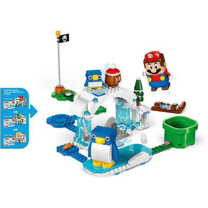 LEGO Super Mario Schneeabenteuer mit Familie Pinguin - Erweiterungsset 71430