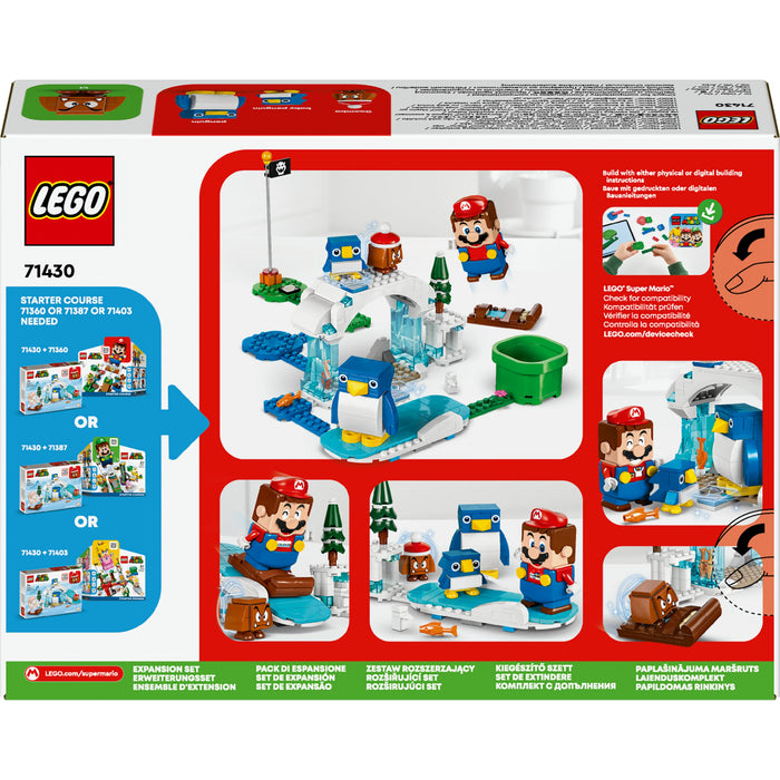 LEGO Super Mario Schneeabenteuer mit Familie Pinguin - Erweiterungsset 71430