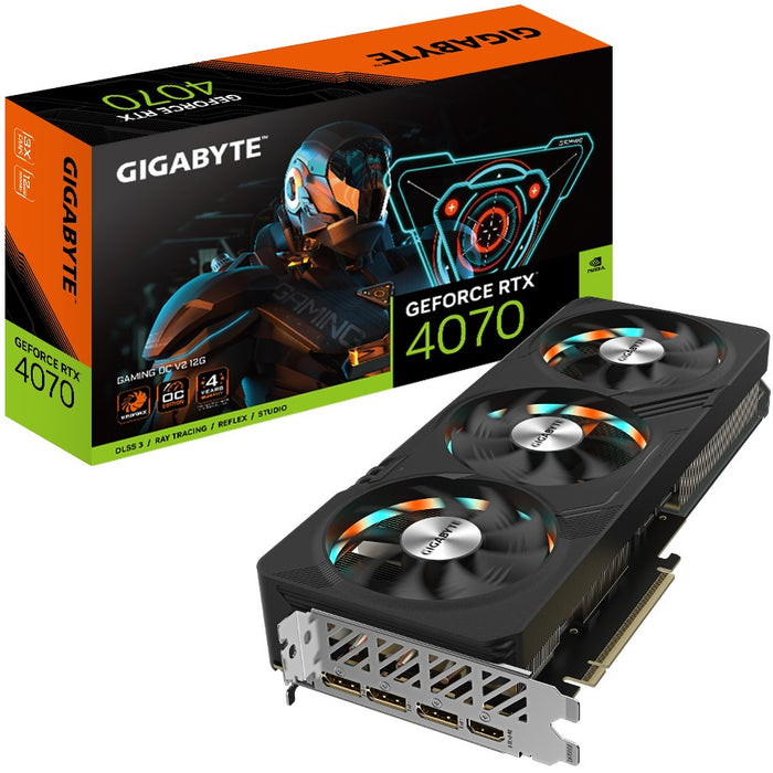 RTX 4070 12GB Gigabyte Gaming OC V2 GDDR6X 3Fan