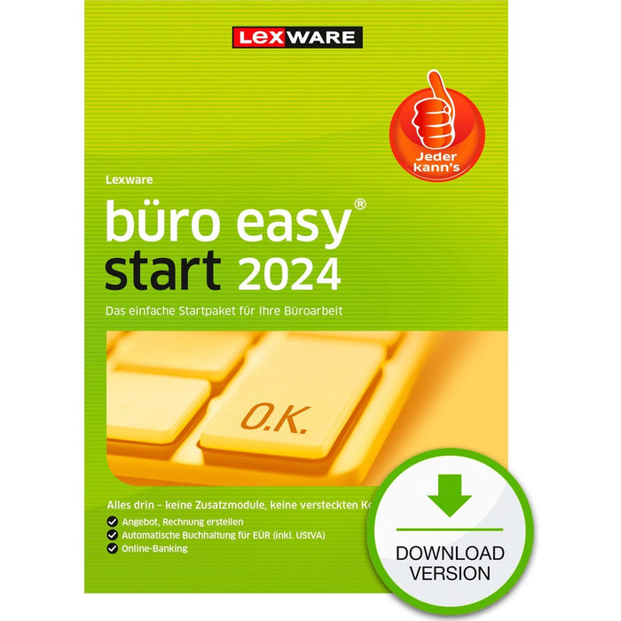 Software - Lexware Büro Easy Start 2024 - 1 Device, 1 Year - ESD-DownloadESD