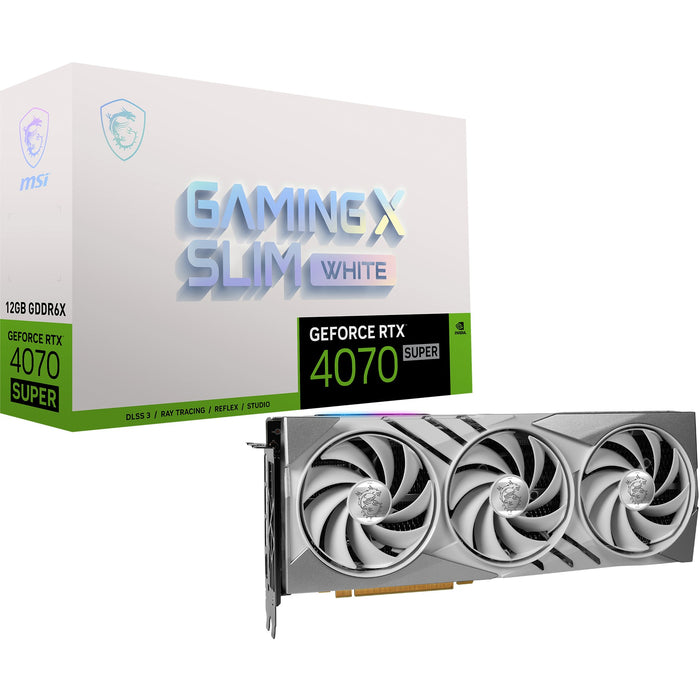 RTX 4070 Super 12GB MSI Gaming X Slim White GDDR6X 3Fan