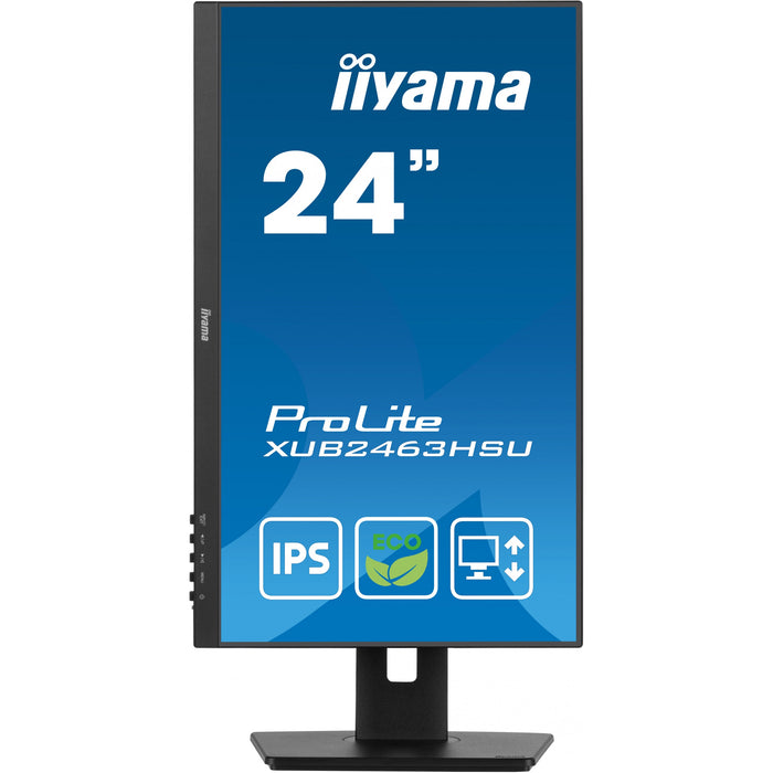 5cm/24" (1920x1080) Iiyama Prolite XUB2463HSU-B1 16:9 FHD IPS 100Hz 3ms HDMI DP USB LS Pivot Black