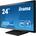 61cm/24" (1920x1080) Iiyama ProLite T2452MSC-B1 16:9 FHD IPS Touch 14ms HDMI DP USB-C Speaker Black