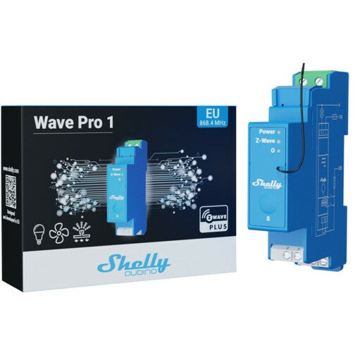 Shelly Relais "Wave Pro 1" max 16A Z-Wave DIN-Rail