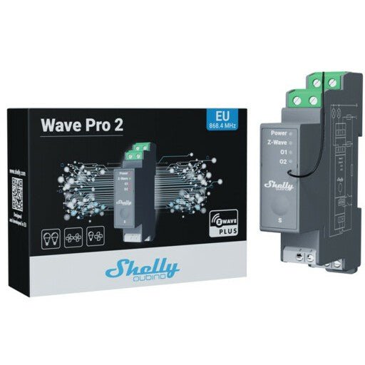 Shelly Relais "Wave Pro 2" max 25A Z-Wave DIN-Rail