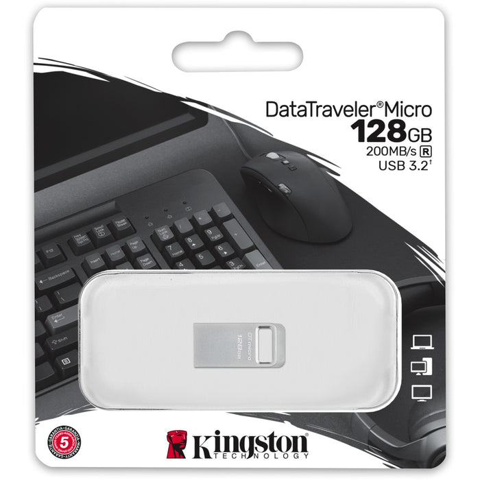 STICK 128GB USB 3.2 Kingston DataTraveler Micro Silver