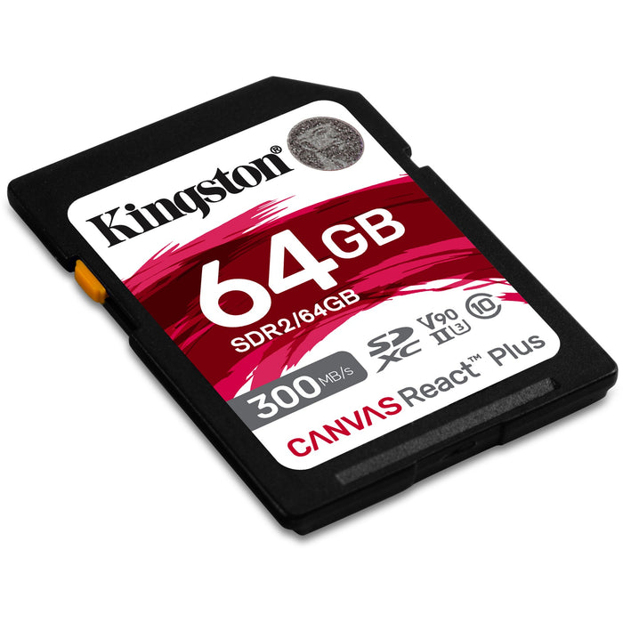 CARD 64GB Kingston Canvas React Plus SDXC 300MB/s