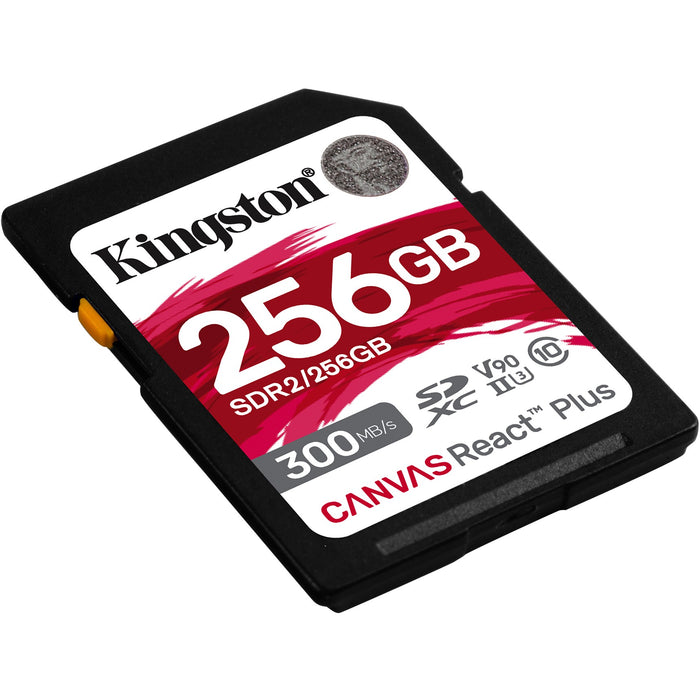 CARD 256GB Kingston Canvas React Plus SDXC 300MB/s