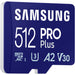 CARD 512GB Samsung PRO Plus microSDXC 180MB/s + USB-Kartenleser