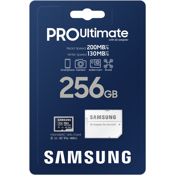 CARD 256GB Samsung PRO Ultimate microSDXC 200MB/s +Adapter