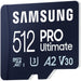 CARD 512GB Samsung PRO Ultimate microSDXC UHS-I inkl. Adapter