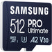 CARD 512GB Samsung PRO Ultimate microSDXC UHS-I inkl. Adapter