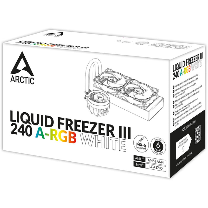 K Cooler Wasserkühlung Arctic Liquid Freezer III 240 A-RGB White
