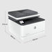 L HP LaserJet Pro 3102fdw Laser-Multifunktionsdrucker 4in1 LAN WLAN ADF Duplex