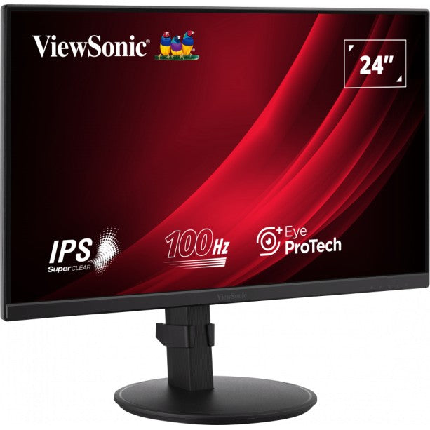 61cm/24" (1920x1080) ViewSonic VG2408A-MHD 16:9 FHD IPS 5ms 100Hz HDMI VGA DP Speaker Pivot Black