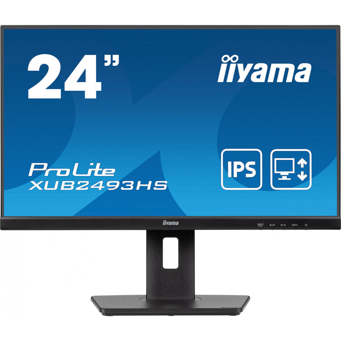 61cm/24" (1920x1080) Iiyama ProLite XUB2493HS-B6 16:9 FHD IPS 0.5ms 100Hz HDMI DP Pivot