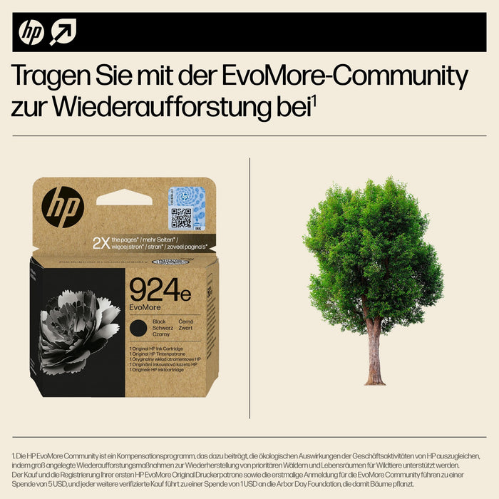 HP Tinte 924e EvoMore Schwarz bis zu 800 Seiten