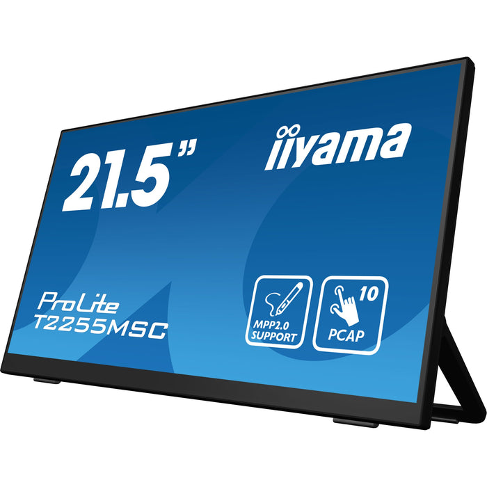 Custom Gaming Desktop PCs - Ireland - GAMEFORCE.IE-  54,5cm/21,5" (1920x1080) iiyama ProLite T2255MSC-B1 16:9 FHD IPS Touch 5ms 60Hz HDMI DP Speaker Black