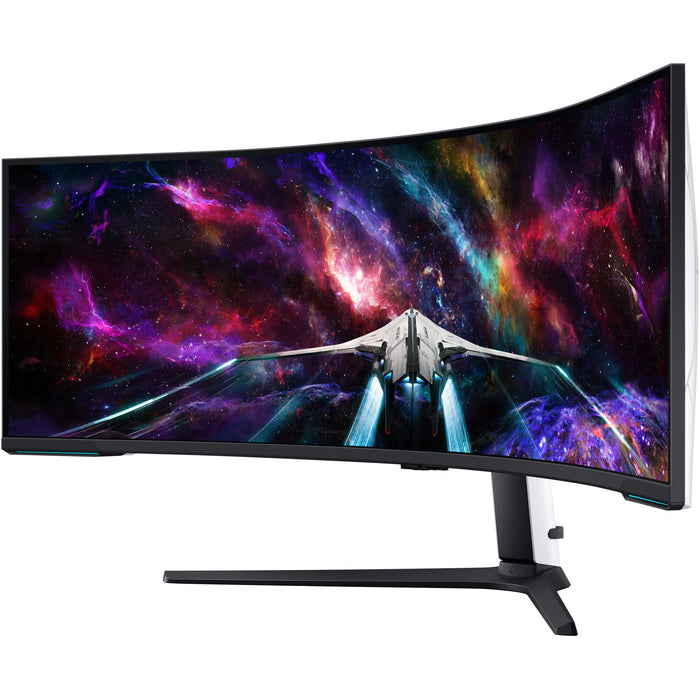 144cm/57" (7680x2160) Samsung Odyssey Neo G9 S57CG952NU 32:9 Dual UHD HDR1000 Curved 1ms 240Hz HDMI DP USB Black/White