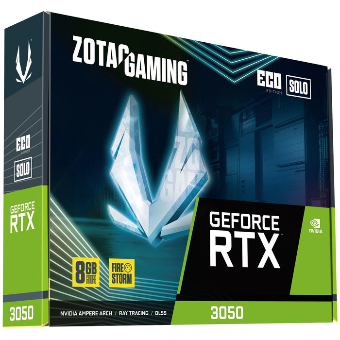 RTX 3050 8GB ZOTAC Gaming ECO Solo GDDR6 1Fan